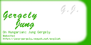 gergely jung business card